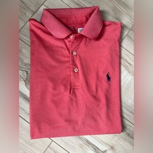 Pink/red polo